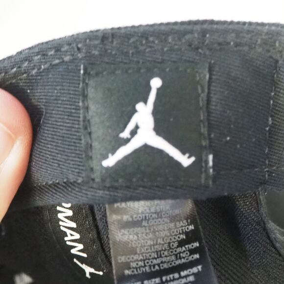 Jordan RE2PECT Hat Derek Jeter New York Yankees Jumpman Black Snapback #2 - Picture 9 of 11